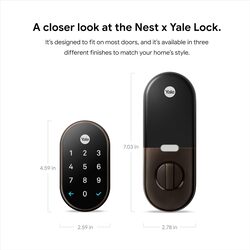 Nest X Yale Lock with Nest Connect - Oil-Rubbed Bronze